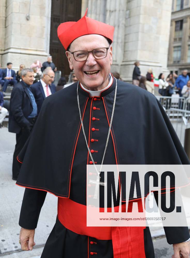 Cardinal TIMOTHY DOLAN seen outside of St. Patrick s Cathedral during the 2026 Columbus Day Parade celebrating Italian-American heritage on 5th Avenue. New York USA - ZUMAk03_ 20261012_zaf_k03_053