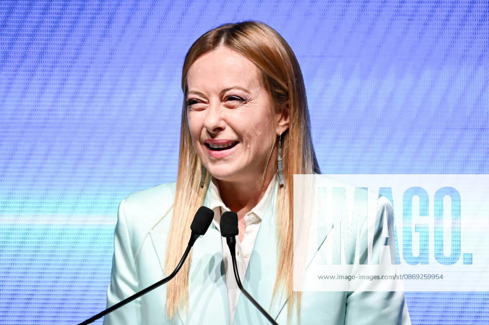 Prime Minister Giorgia Meloni speaks at the Assolombarda 2026 General Assembly, Milan, 12 10 2026 Milan Italy - ZUMAa289 20261012_zia_a289_173