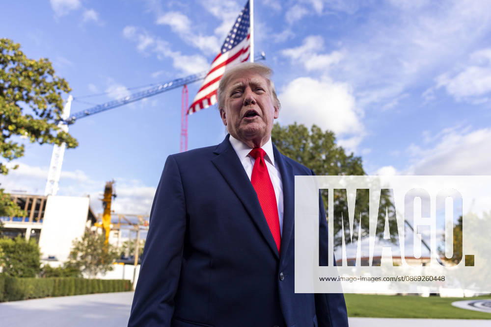 US President Donald J. Trump responds to a question from the news media as he walks to board Marine One on the South Lawn of the White House in Washington, DC USA, 12 October 2026. Trump is traveling to Youngstown, Ohio, to campaign for Republican US Senator Jon Husted, who faces Democratic challenger Sherrod Brown in the November midterm elections Washington USA - ZUMAs152 20261012_faa_s152_031