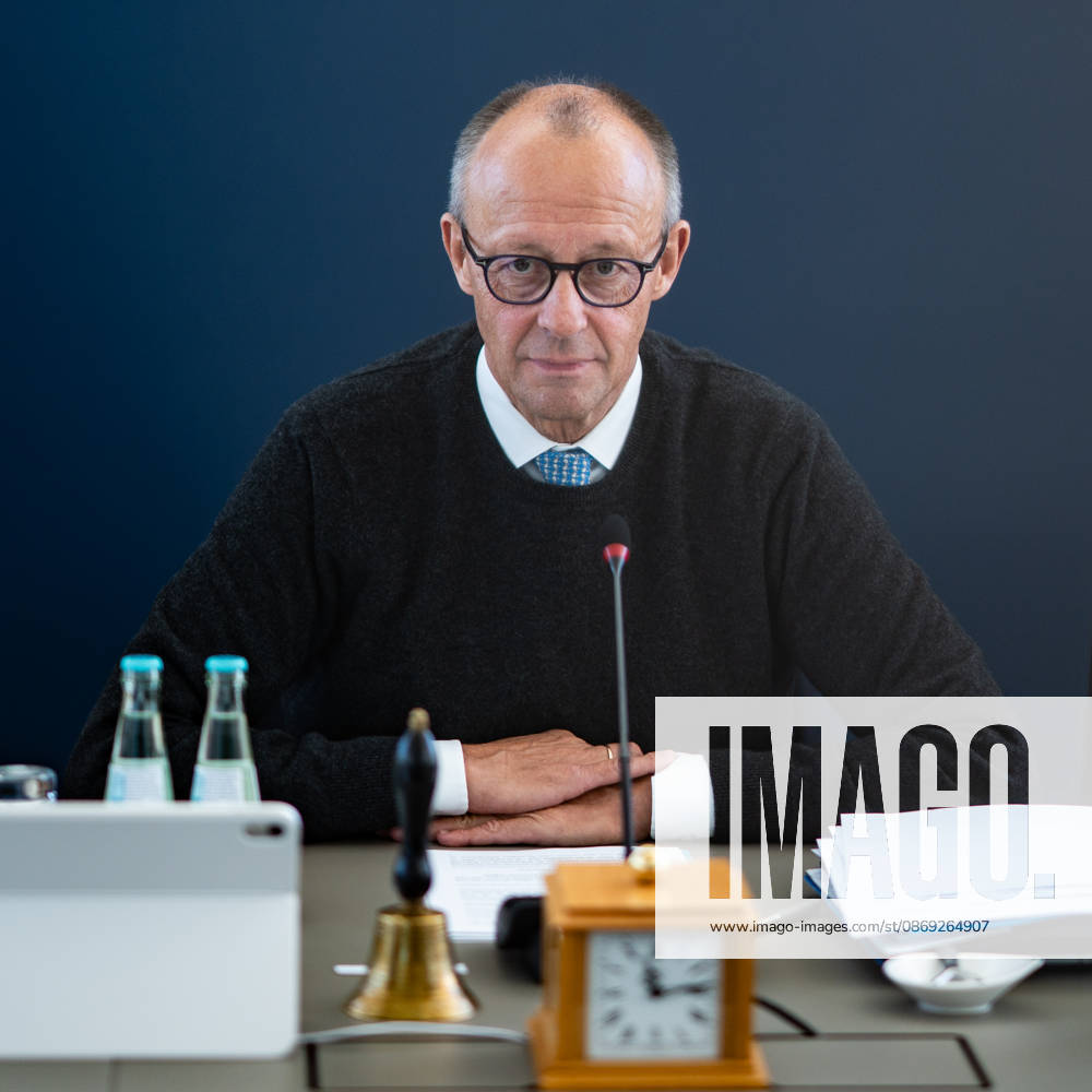 Chancellor Friedrich Merz at the start of the Federal Executive Committee meeting during the CDU of Germany’s Presidium Retreat in Berlin, October 2026, Berlin, Germany, Konrad Adenauer House