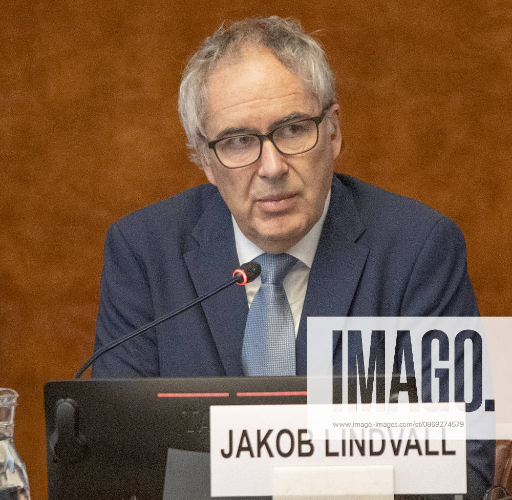 Geneva Switzerland, 10 13 2026: JAKOB LINDVALL (Vice-Chair of the UNECE Team of Specialists on Innovation and Competitiveness Policies) presented the conclusions of the meeting. during the Regional Forum on Sustainable Development for the UNECE Region (United Nations Economic Commission for Europe) and which is also the session of the Housing Committee, which concerns urban development and land management, which was held at United Nations of Geneva in Geneva. Geneva Switzerland - ZUMAd206 20261013_zip_d206_010