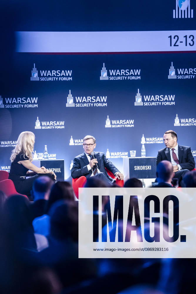 Visit by Federal Minister of Foreign Affairs Johann Wadephul to Warsaw to participate in the Warsaw Security Forum; photographed in Warsaw on October 13, 2026, on behalf of the Federal Foreign Office; Warsaw, Poland