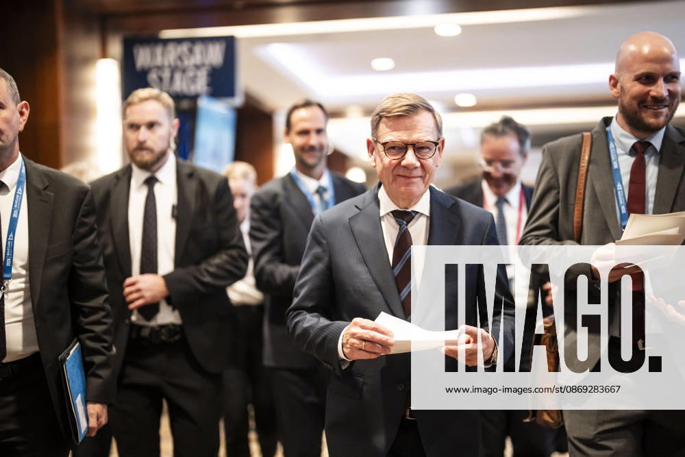 Visit by Federal Minister of Foreign Affairs Johann Wadephul to Warsaw to participate in the Warsaw Security Forum; photographed in Warsaw on October 13, 2026, on behalf of the Federal Foreign Office; Warsaw, Poland