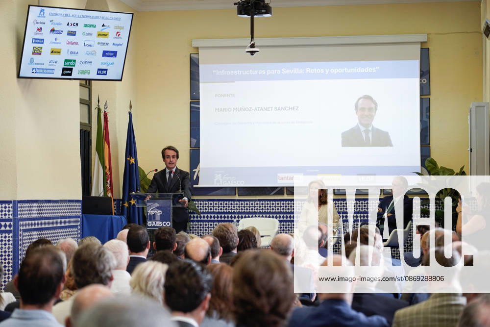The Gaesco Forum on Key Infrastructure for the City is held in Seville. The Regional Minister of Public Works and Mobility for the Regional Government of Andalusia, Mario Munoz Atanet, speaks at the Gaesco Forum with the presentation Infrastructure for Seville: Challenges and Opportunities October 13, 2026, in Seville, Andalusia, Spain October 13, 2026 Seville, Andalusia, Spain Seville, Andalusia, Spain Spain