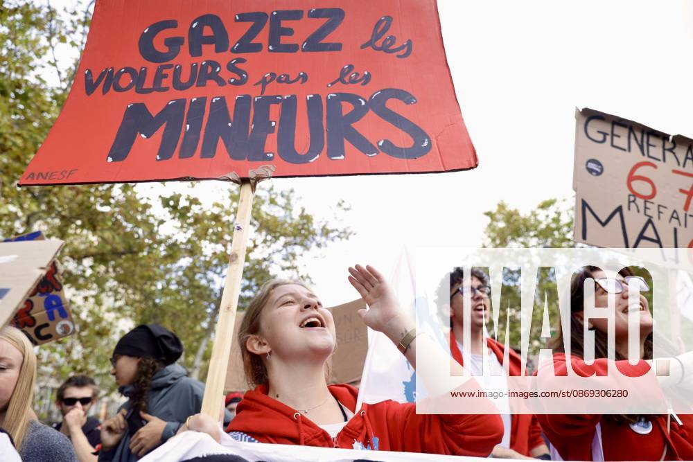 Demonstrators rally at Place d Italie in Paris amid nationwide protests across France against government policies PARIS, FRANCE - OCTOBER 13: Protesters wave union flags and hold banners during a mass demonstration at Place d Italie in Paris, France, on October 13, 2026. Trade unions, civil society organizations, and citizens took to the streets in cities across France to voice strong opposition to the government s economic reforms, proposed austerity measures, and labor policies. Ibrahim Ezzat Anadolu Ile-de-France France. Editorial use only. Please get in touch for any other usage.