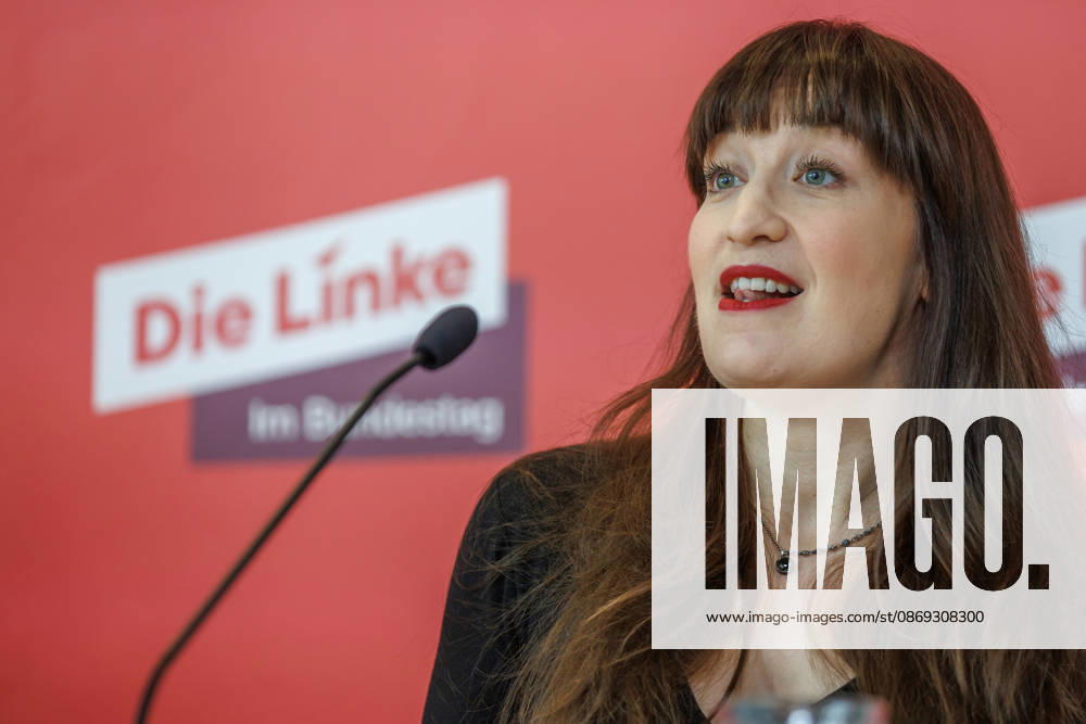Statement by Die Linke: Heidi Reichinnek and Soeren Pellmann at a Die Linke press conference on October 13, 2026, in Berlin, Berlin, Berlin, Germany, Reichstag