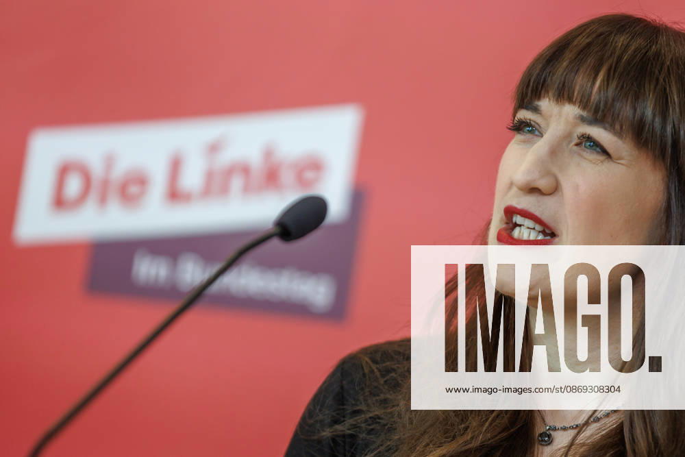 Statement by Die Linke: Heidi Reichinnek and Soeren Pellmann at a Die Linke press conference on October 13, 2026, in Berlin, Berlin, Berlin, Germany, Reichstag