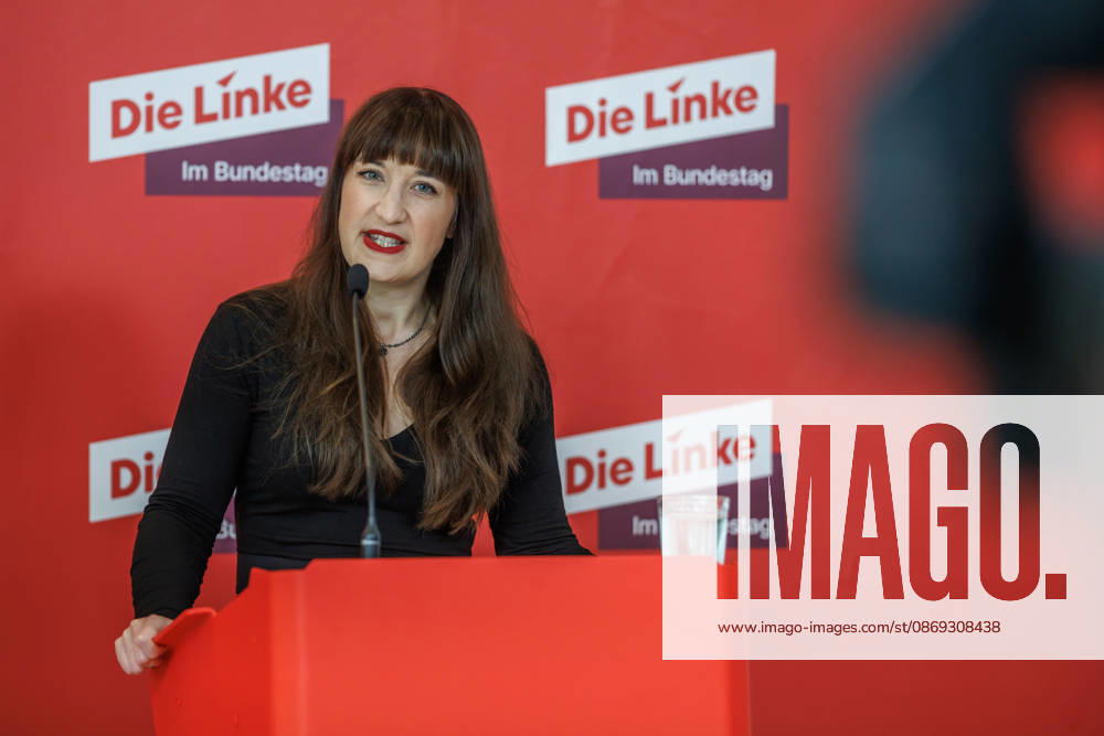 Statement by Die Linke: Heidi Reichinnek and Soeren Pellmann at a Die Linke press conference on October 13, 2026, in Berlin, Berlin, Berlin, Germany, Reichstag