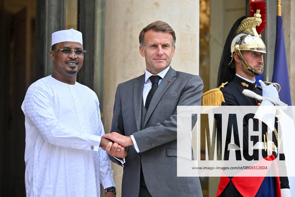 French President Emmanuel Macron welcomes Chadian President Mahamat Idriss Déby Itno to the Élysée Palace in Paris, France, on October 13, 2026. Christian Liewig Bestimage. French President Emmanuel Macron welcomes Chadian President Mahamat Idriss Déby Itno at the Élysée Presidential Palace in Paris on October 13, 2026. French President Emmanuel Macron hosts his Chadian counterpart, Mahamat Idriss Déby Itno, in Paris as the two rebuild ties nearly two years after N Djamena ordered French forces off its soil, officials said. Paris, France