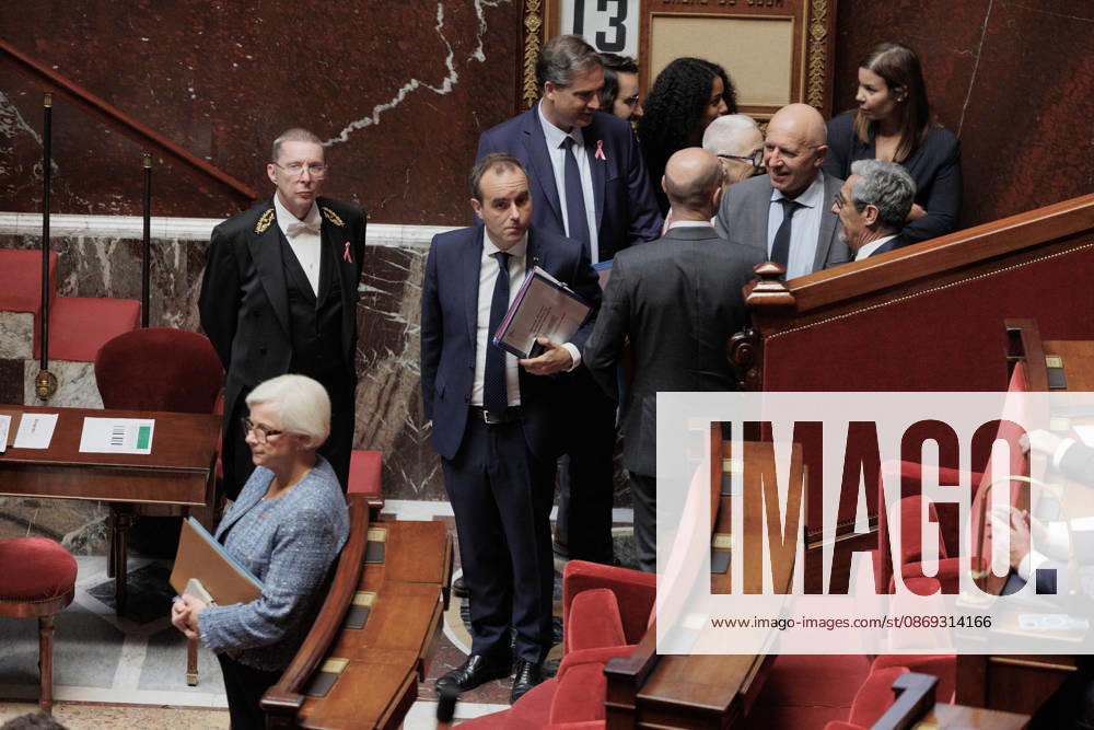 PRIME MINISTER So bastien LECORNU during a question and answer session with the government at the National Assembly in Paris, on October 13, 2026. - ZUMAs287 20261013_zip_s287_023