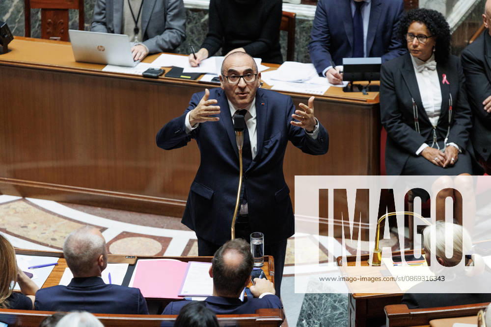 The Minister of the Interior is Laurent NuoÂ±ez during a question and answer session with the government at the National Assembly in Paris, on October 13, 2026. - ZUMAs287 20261013_zip_s287_040