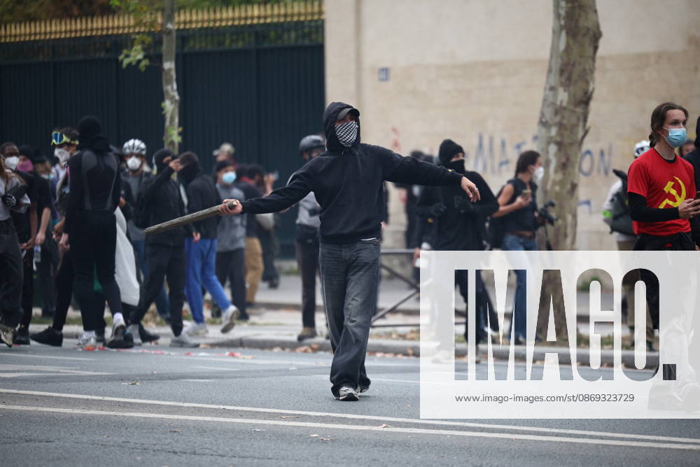 Students Protest in Paris - France - Tear gas and water cannon launched by police during a demonstration of high-school students near the Cathedral of Saint-Louis-des-Invalides in Paris, on October 13, 2026, as part of a nationwide high school mobilisation. France sees nationwide demonstrations on October 13 in support of students protesting poor classroom conditions for weeks, as authorities and participants remain wary of further violence. Photo by Raphael Lafargue ABACAPRESS.COM Paris France