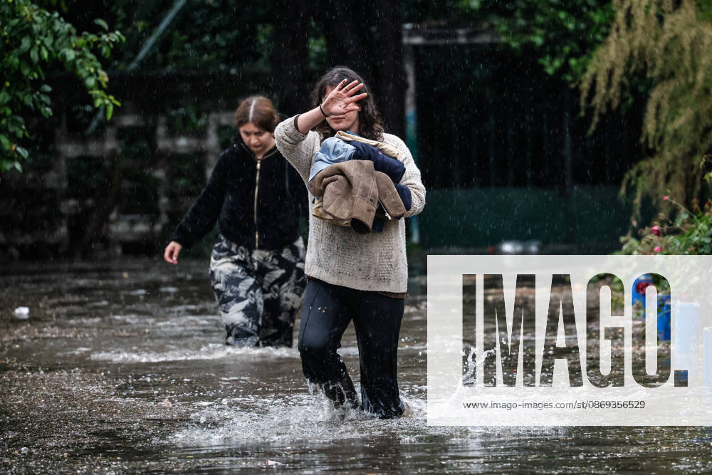 Santiago, October 13, 2026: Flooding at the intersection of Irarrazaval and Lo Encalada in the municipality of Nunoa due to heavy rains in the capital. Diego Martin Aton Chile, Aton 1199655 jpeg