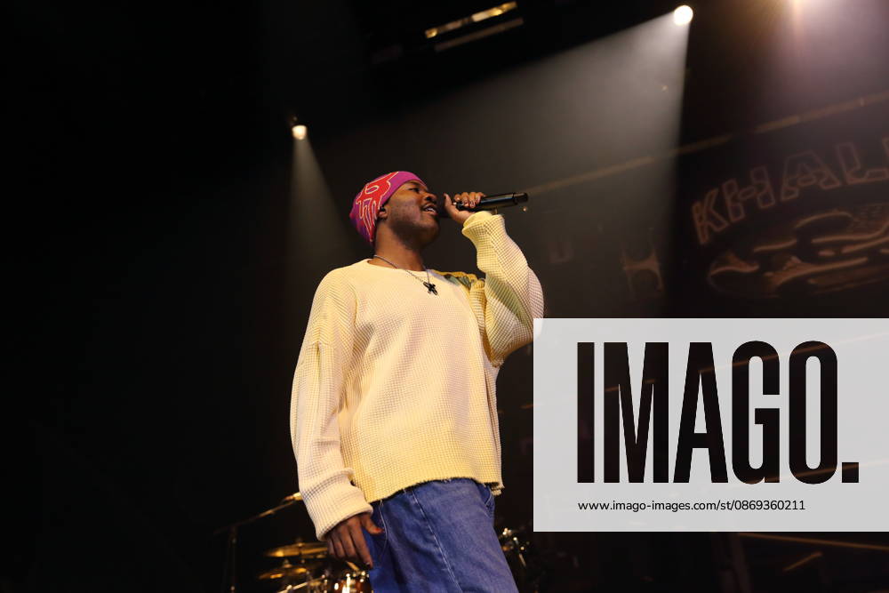 Khalid Donnel Robinson, also known as Khalid, at a concert at the Uber Eats Music Hall in Berlin, October 13, 2026 Khalid Concert Berlin