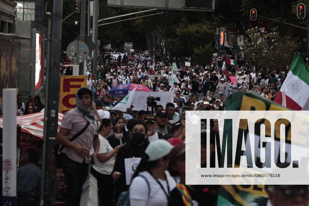 Thousands of medical and healthcare workers from the Mexican Social Security Institute (IMSS) are staging a massive nationwide protest. In Mexico City, demonstrations are taking place at headquarters and hospitals, with the main march heading toward the union s offices; the march began at the government-run Siglo XXI Hospital which relies on federal funding and serves employees from various Mexican government agencies. The protest stems from workers demands for better working conditions, specifically addressing excessive workloads, unfilled vacancies across all departments, and the need for proper maintenance of clinical and hospital facilities as well as workplace safety standards. Other dema - ZUMAp204 20261013_zip_p204_056
