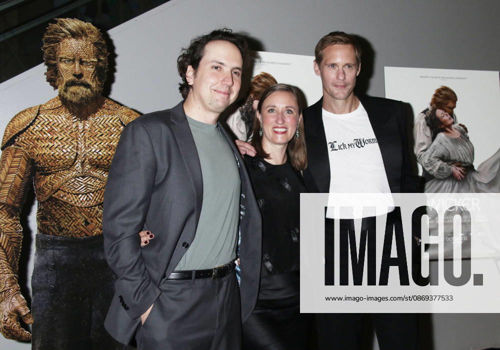 New York October 13, 2026. Alex Huston Fischer, Eleanor Wilson and Alexander Skarsgard attend Black Bear s Wicker screening at AMC Lincoln Square 13 in New York. October 13, 2026 RW Mediapunch