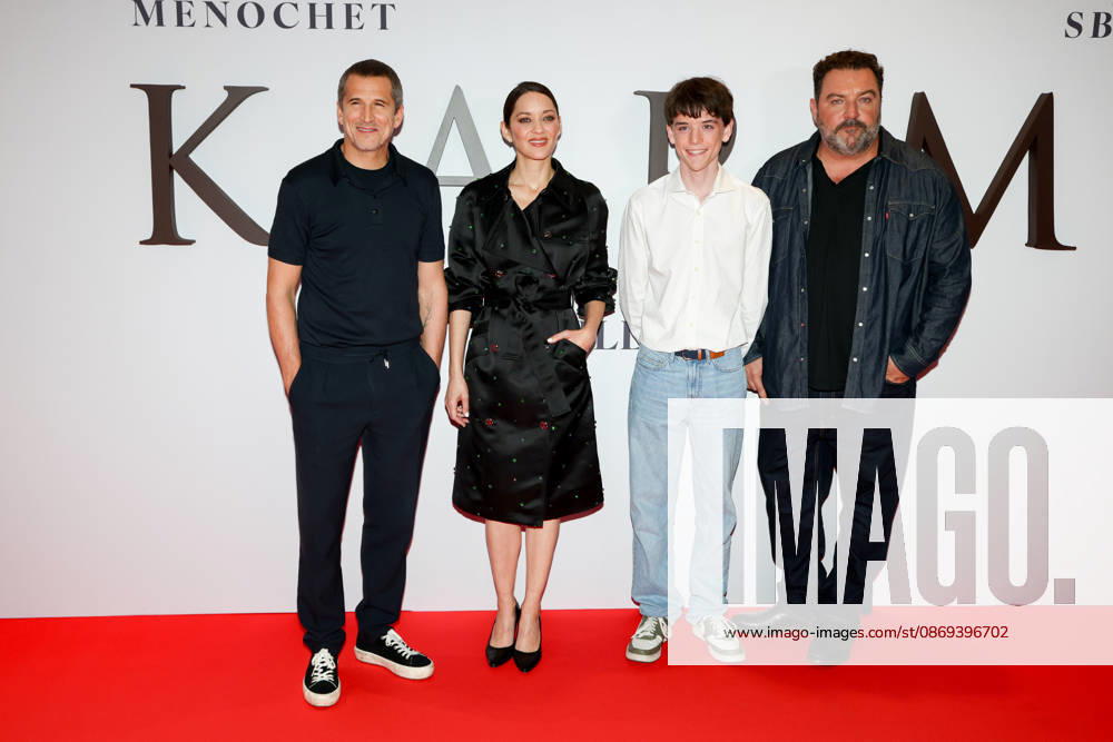 Premiere of the film *Karma* at the Pathé Palace: Guillaume Canet, Marion Cotillard, Hugo Trophardy, and Denis Menochet 460446 October 13, 2026 France