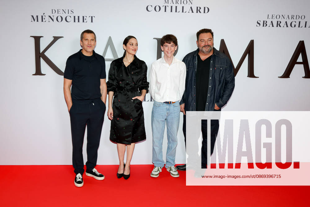 Premiere of the film *Karma* at the Pathé Palace: Guillaume Canet, Marion Cotillard, Hugo Trophardy, and Denis Menochet 460446 October 13, 2026 France