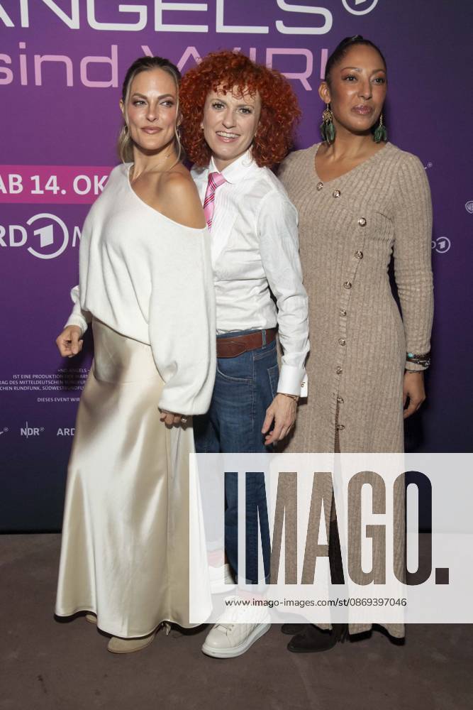 ABB NOANGELS Sandy Moelling, Lucy Diakovska, and Jessica Wahls—three members of No Angels—were guests at the exclusive preview of the ARD documentary *NO ANGELS: DAS SIND WIR* at the Colosseum Berlin on October 13, 2026, in Berlin, Germany