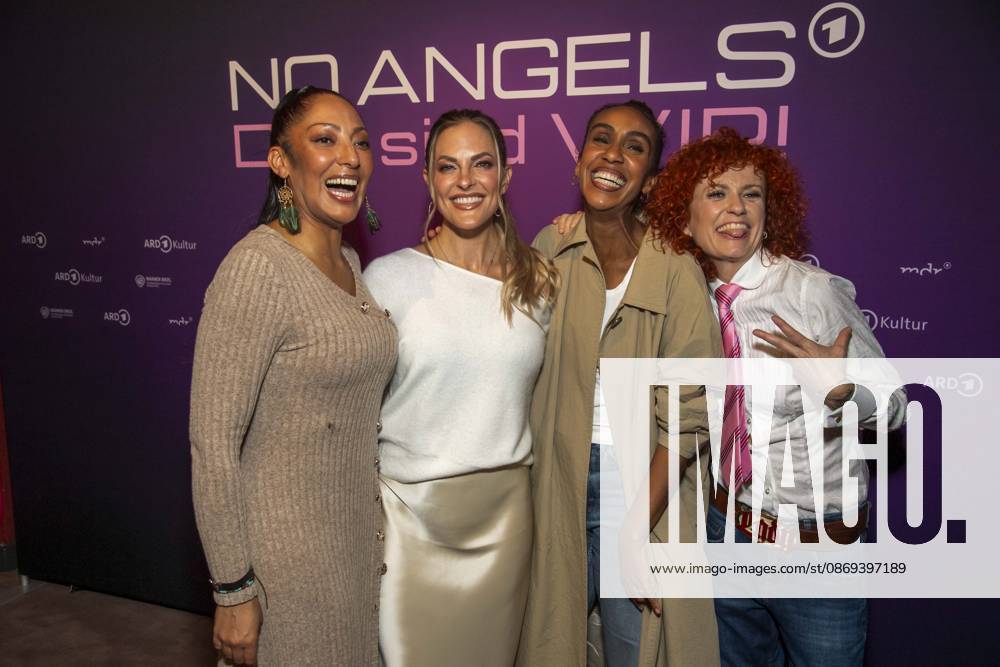 ABB NOANGELS members Jessica Wahls, Sandy Mölling, Hadnet Tesfai, and Lucy Diakovska attended the exclusive preview of the ARD documentary *NO ANGELS: DAS SIND WIR* at the Colosseum Berlin on October 13, 2026, in Berlin, Germany