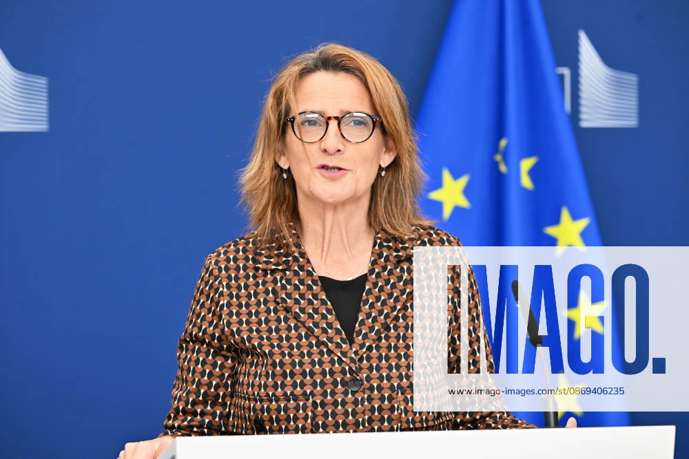 European Commission Vice-President Teresa Ribera BRUSSELS, BELGIUM - OCTOBER 14: Teresa Ribera, European Commission Executive Vice-President for a Clean, Just and Competitive Transition, holds a press conference on a competition case in Brussels, Belgium, on October 14, 2026. Dursun Aydemir Anadolu Brussels Belgium. Editorial use only. Please get in touch for any other usage.