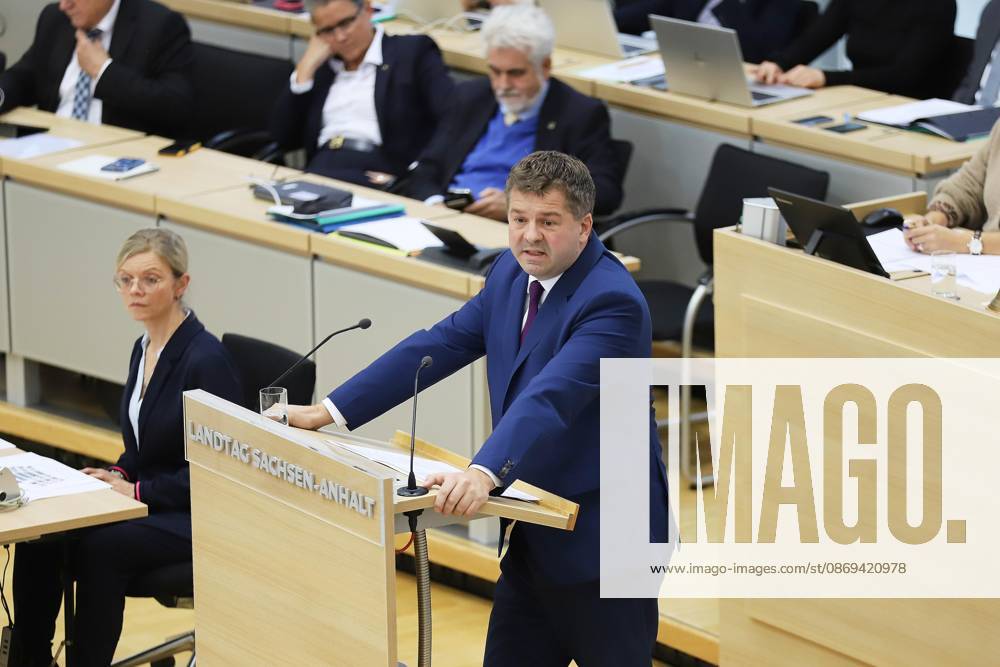 State Parliament Special Session Acting Minister-President Sven Schulze, CDU