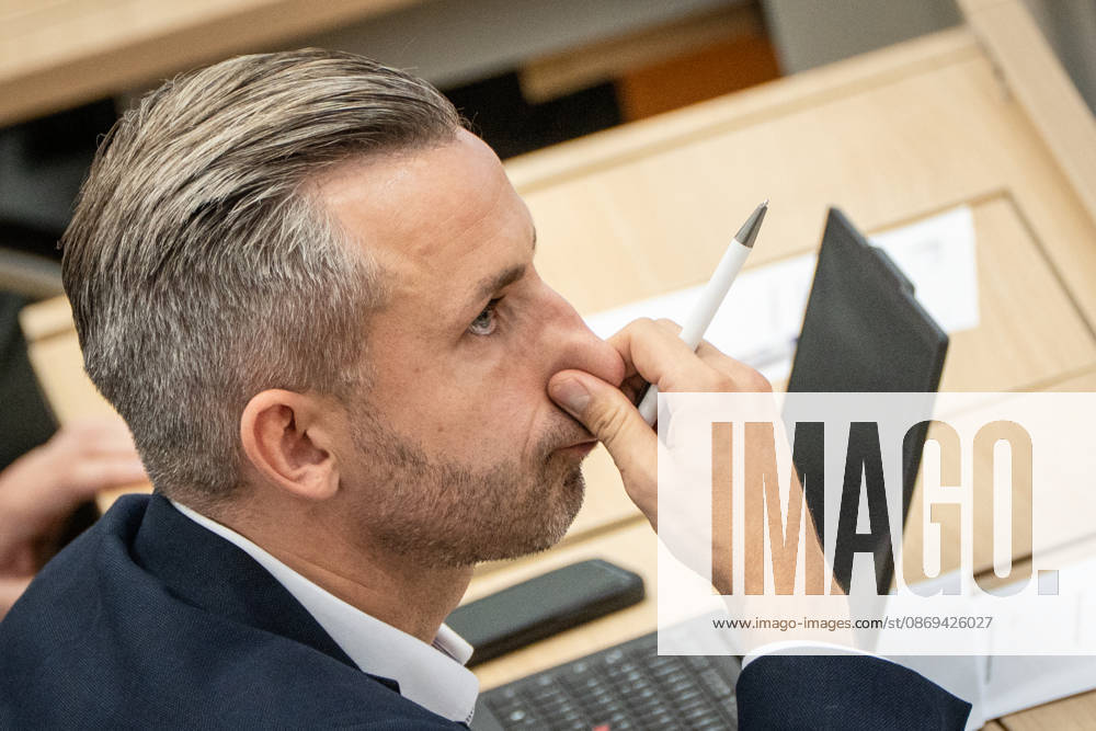 Ulrich Siegmund, AfD member of the state parliament, during the debate at the October 2026 II special session of the state parliament, convened at the request of the AfD and BSW on the topic of establishing peace in Ukraine, Magdeburg, Saxony-Anhalt, Germany, State Parliament