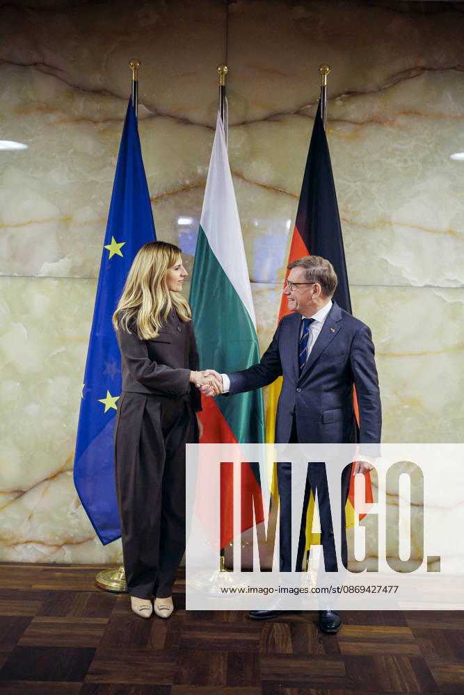 Johann Wadephul (CDU), Federal Minister of Foreign Affairs, meets with Velislava Petrova Chamova, Minister of Foreign Affairs of Bulgaria. Berlin, October 14, 2026. Photographed on behalf of the Federal Foreign Office, Berlin, Germany.