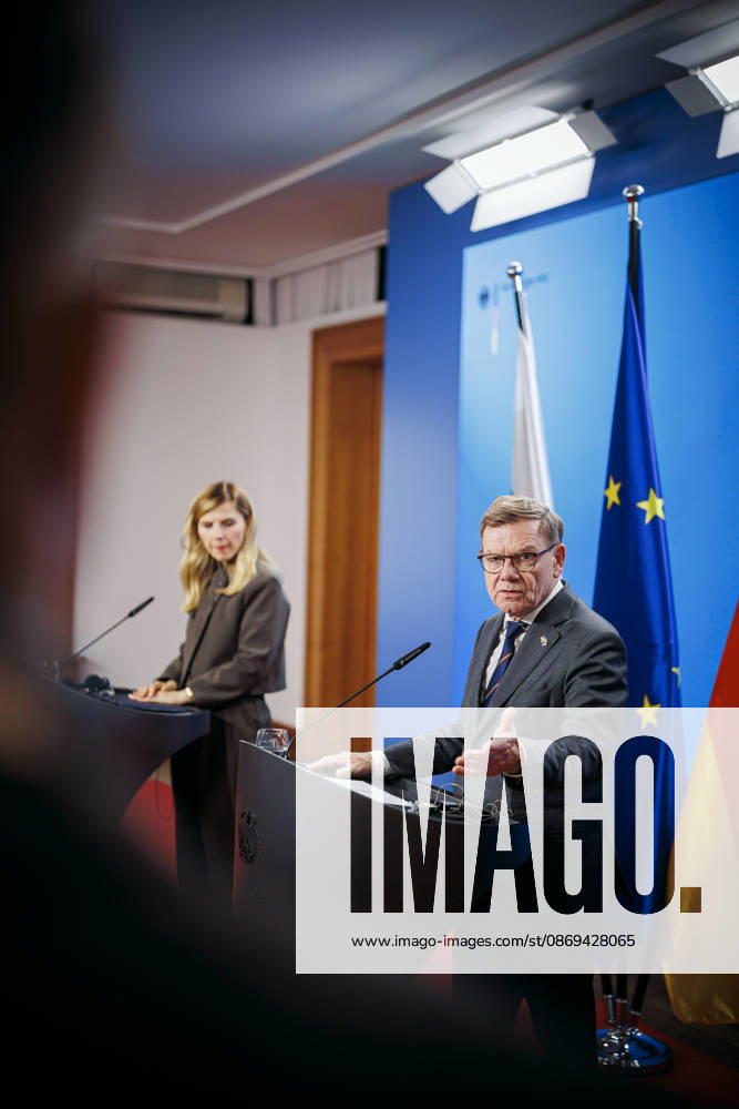 Johann Wadephul (CDU), Federal Minister of Foreign Affairs, meets with Velislava Petrova Chamova, Minister of Foreign Affairs of Bulgaria. Berlin, October 14, 2026. Photographed on behalf of the Federal Foreign Office, Berlin, Germany.
