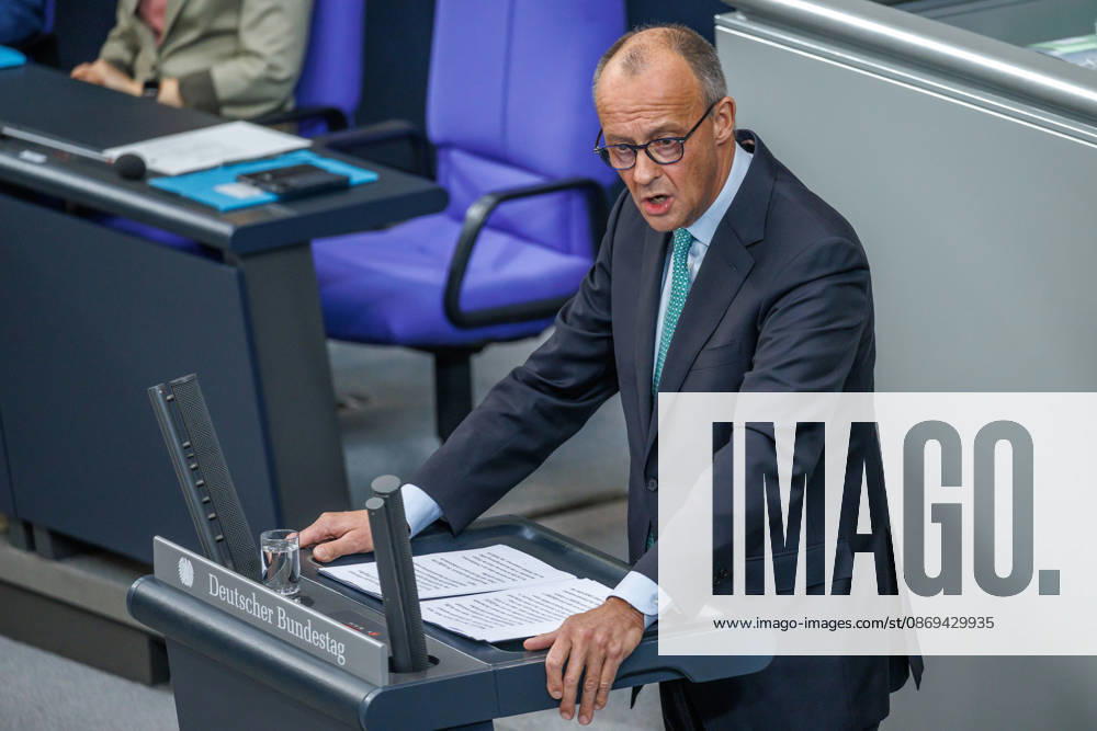 Bundestag, Chancellor Friedrich Merz, CDU, in the German Bundestag on October 14, 2026, in Berlin, Berlin, Berlin, Germany, Bundestag