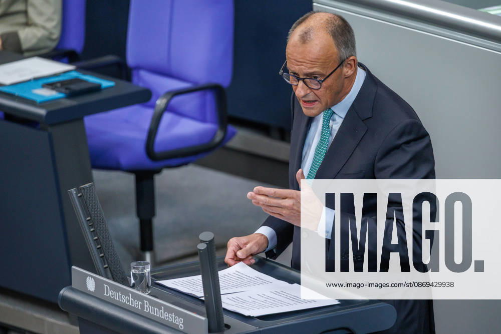 Bundestag, Chancellor Friedrich Merz, CDU, in the German Bundestag on October 14, 2026, in Berlin, Berlin, Berlin, Germany, Bundestag