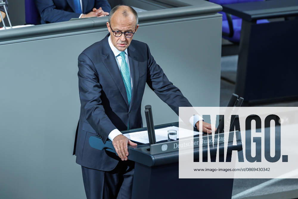 Bundestag, Chancellor Friedrich Merz, CDU, in the German Bundestag on October 14, 2026, in Berlin, Berlin, Berlin, Germany, Bundestag