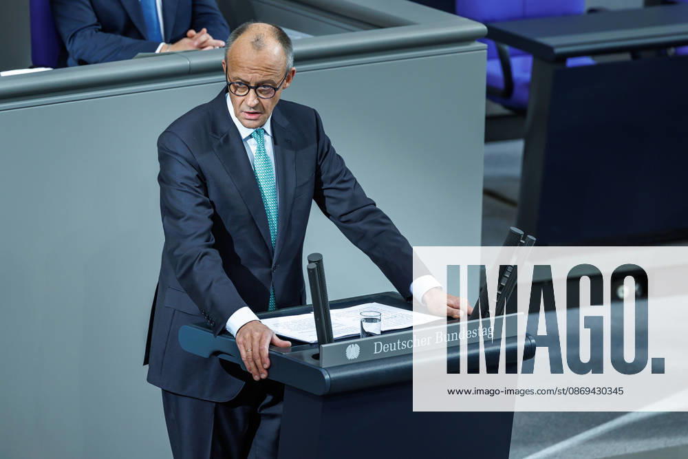 Bundestag, Chancellor Friedrich Merz, CDU, in the German Bundestag on October 14, 2026, in Berlin, Berlin, Berlin, Germany, Bundestag