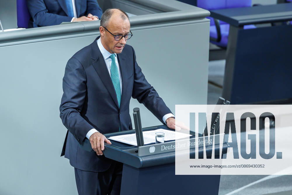 Bundestag, Chancellor Friedrich Merz, CDU, in the German Bundestag on October 14, 2026, in Berlin, Berlin, Berlin, Germany, Bundestag
