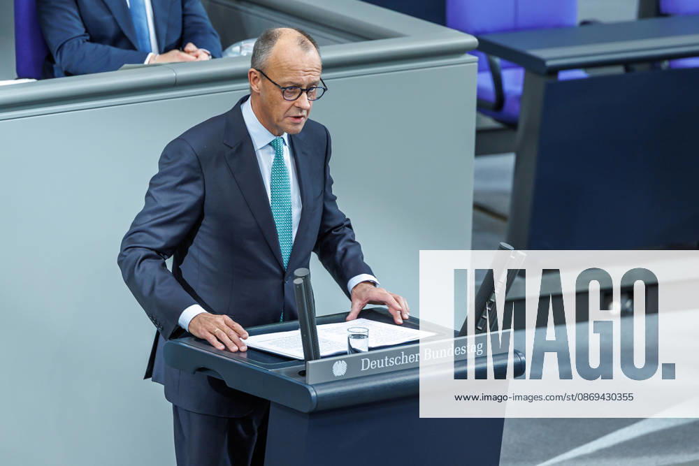 Bundestag, Chancellor Friedrich Merz, CDU, in the German Bundestag on October 14, 2026, in Berlin, Berlin, Berlin, Germany, Bundestag