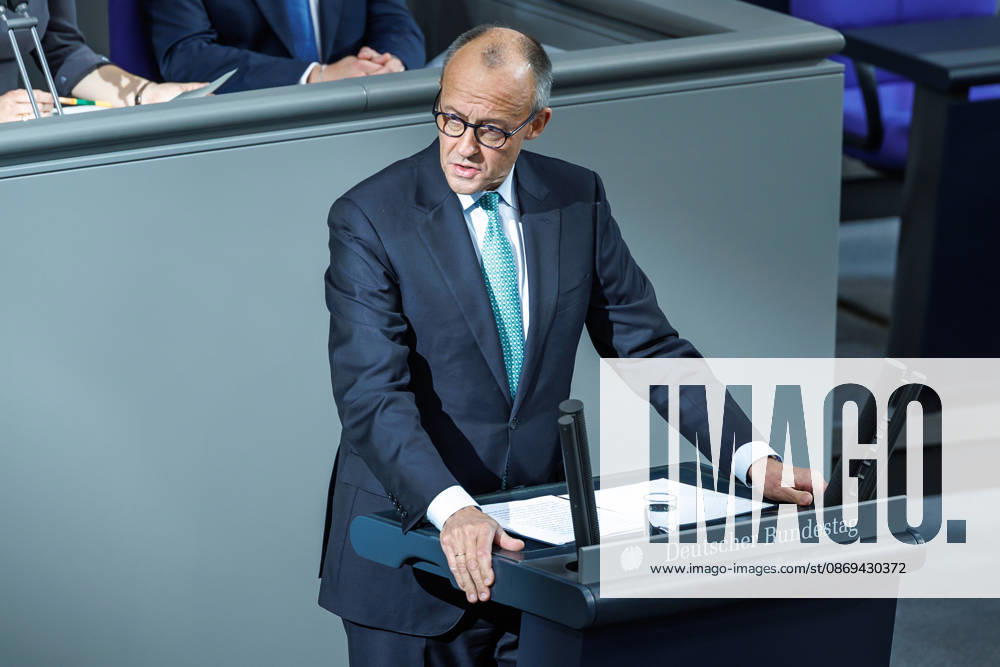 Bundestag Chancellor Friedrich Merz CDU in the German Bundestag on October 14, 2026, in Berlin, Berlin, Berlin, Germany, Bundestag