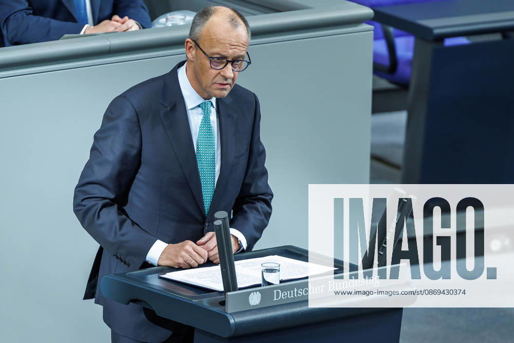 Bundestag Chancellor Friedrich Merz CDU in the German Bundestag on October 14, 2026, in Berlin, Berlin, Berlin, Germany, Bundestag