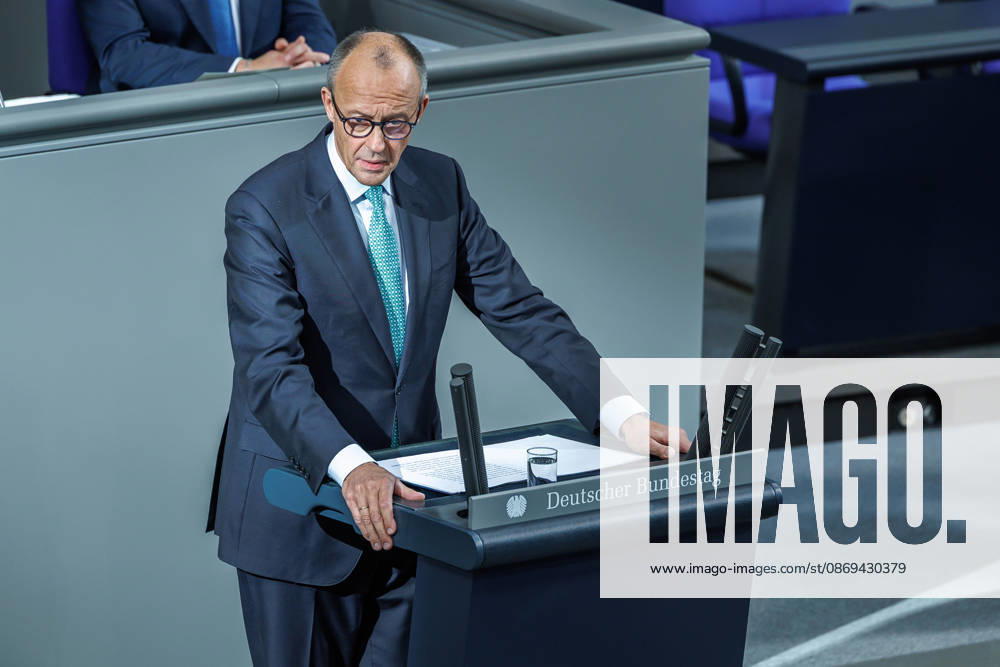 Bundestag Chancellor Friedrich Merz CDU in the German Bundestag on October 14, 2026, in Berlin, Berlin, Berlin, Germany, Bundestag