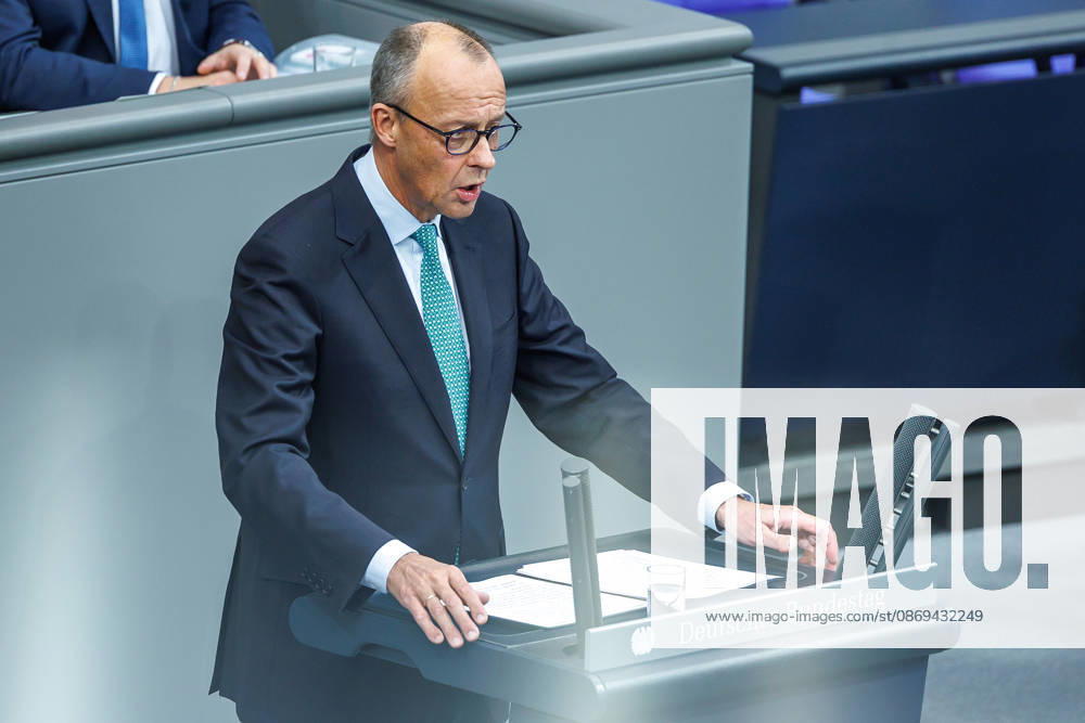 Bundestag Chancellor Friedrich Merz CDU in the German Bundestag on October 14, 2026, in Berlin, Berlin, Berlin, Germany, Bundestag