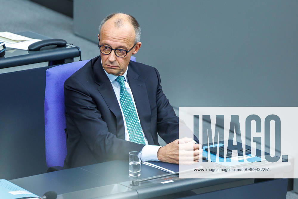 Bundestag Chancellor Friedrich Merz CDU in the German Bundestag on October 14, 2026, in Berlin, Berlin, Berlin, Germany, Bundestag