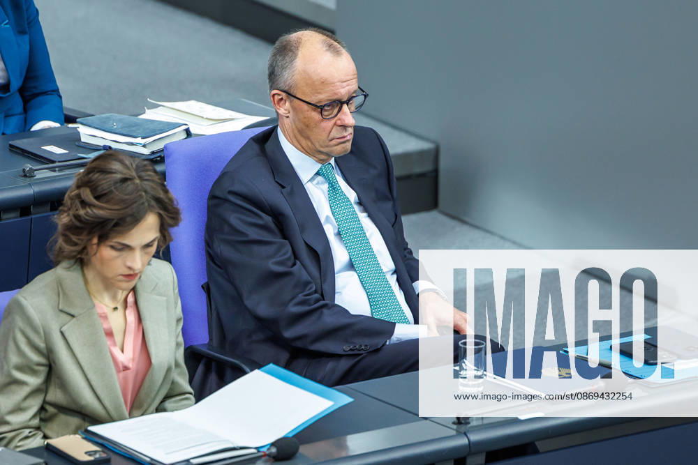 Bundestag Chancellor Friedrich Merz CDU in the German Bundestag on October 14, 2026, in Berlin, Berlin, Berlin, Germany, Bundestag