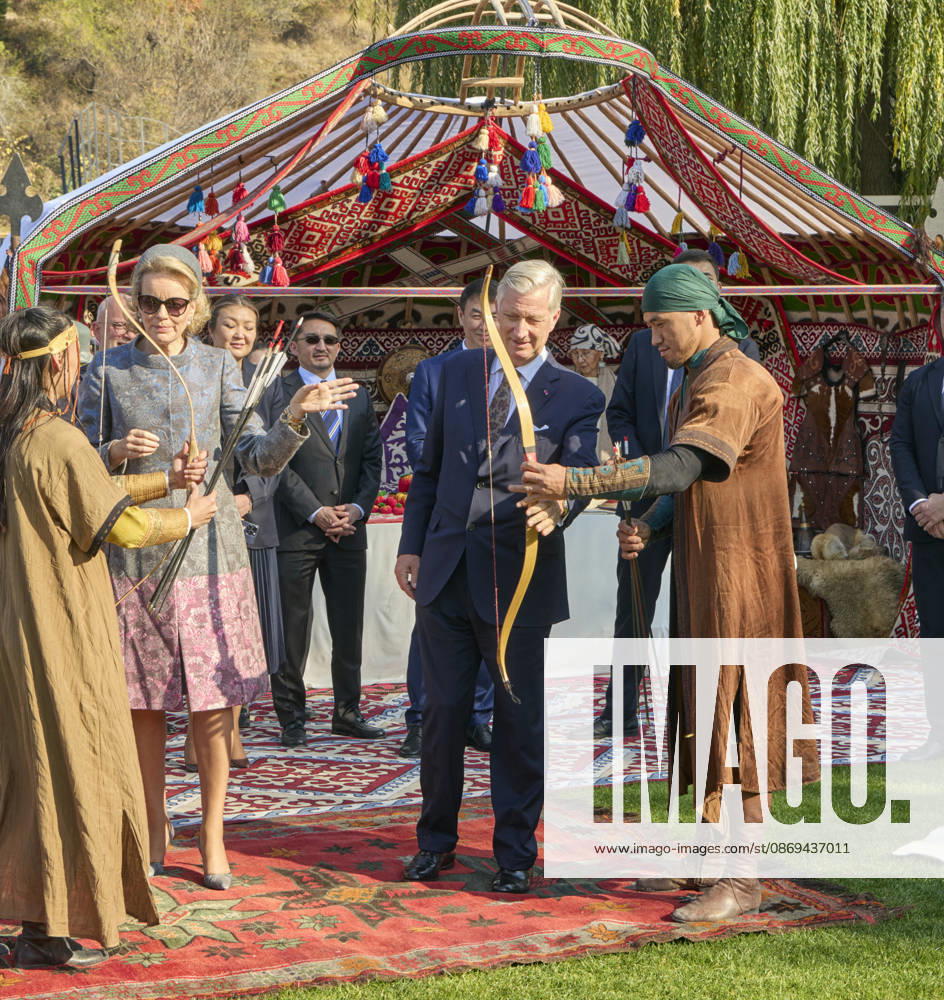 Belgian Royal Couple s State Visit to Central Asia - Day 4 - Kazakhstan King Philippe of Belgium and Queen Mathilde visit the traditional Cultural Performance in Almati, Kazakhstan on October 14, 2026. Last day of the fficial visit of royal couple in Kazakhstan. Photo by Olivier Polet ABACAPRESS.COM Kazakhstan