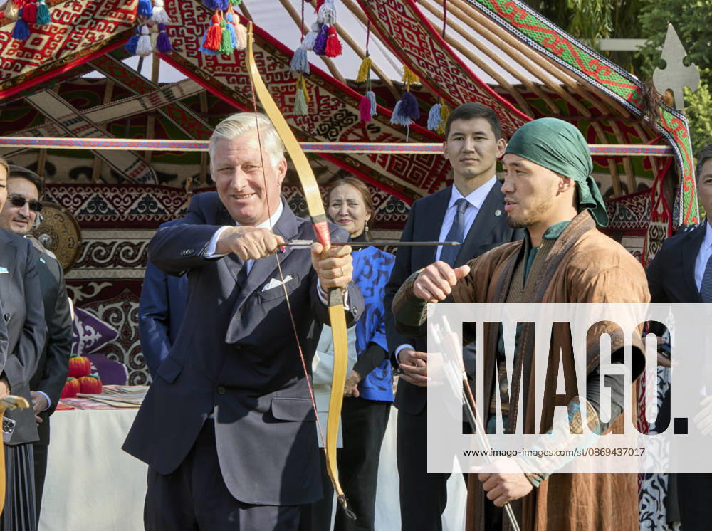 Belgian Royal Couple s State Visit to Central Asia - Day 4 - Kazakhstan King Philippe of Belgium and Queen Mathilde visit the traditional Cultural Performance in Almati, Kazakhstan on October 14, 2026. Last day of the fficial visit of royal couple in Kazakhstan. Photo by Olivier Polet ABACAPRESS.COM Kazakhstan