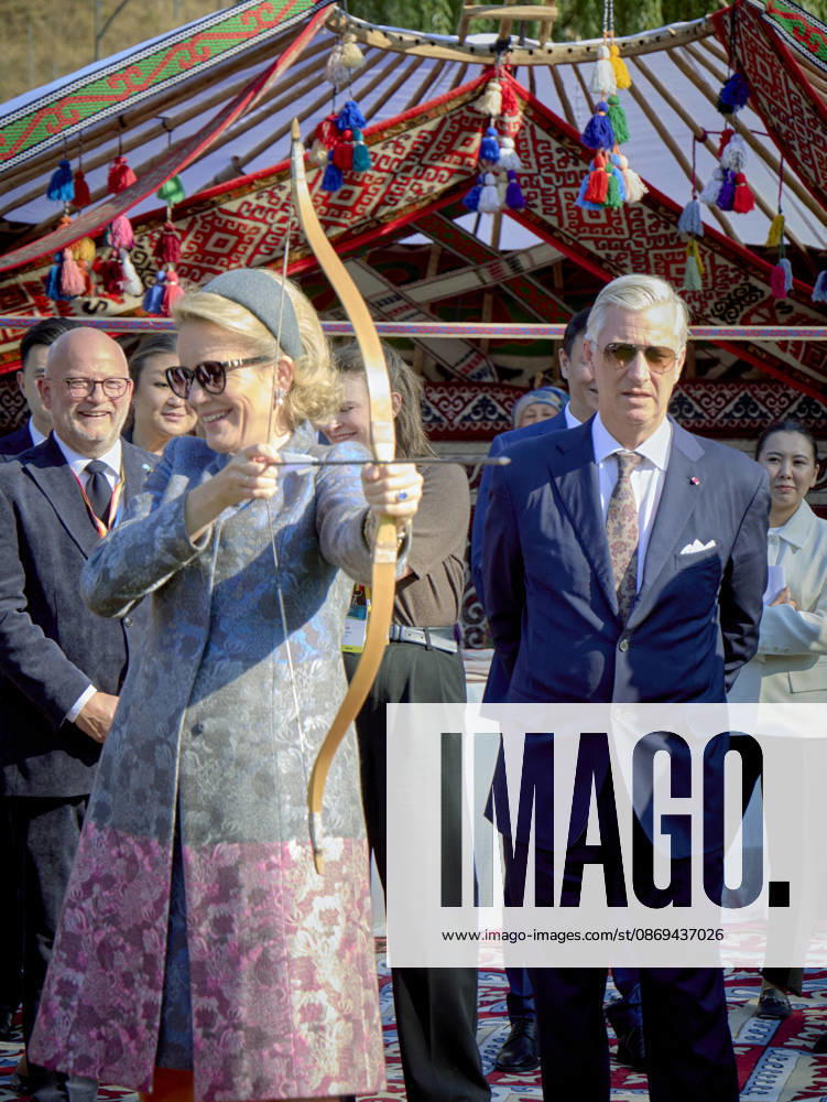 Belgian Royal Couple s State Visit to Central Asia - Day 4 - Kazakhstan King Philippe of Belgium and Queen Mathilde visit the traditional Cultural Performance in Almati, Kazakhstan on October 14, 2026. Last day of the fficial visit of royal couple in Kazakhstan. Photo by Olivier Polet ABACAPRESS.COM Kazakhstan