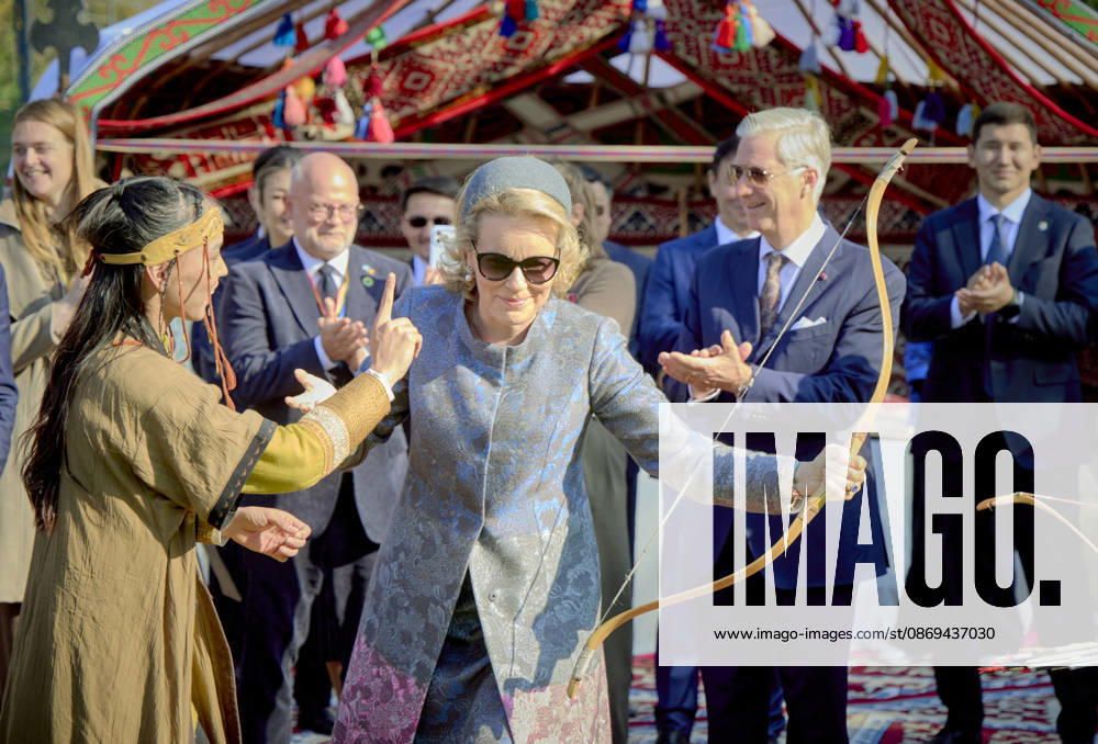 Belgian Royal Couple s State Visit to Central Asia - Day 4 - Kazakhstan King Philippe of Belgium and Queen Mathilde visit the traditional Cultural Performance in Almati, Kazakhstan on October 14, 2026. Last day of the fficial visit of royal couple in Kazakhstan. Photo by Olivier Polet ABACAPRESS.COM Kazakhstan