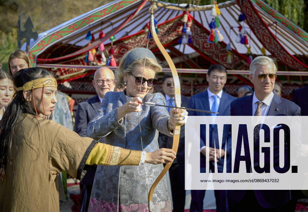 Belgian Royal Couple s State Visit to Central Asia - Day 4 - Kazakhstan King Philippe of Belgium and Queen Mathilde visit the traditional Cultural Performance in Almati, Kazakhstan on October 14, 2026. Last day of the fficial visit of royal couple in Kazakhstan. Photo by Olivier Polet ABACAPRESS.COM Kazakhstan