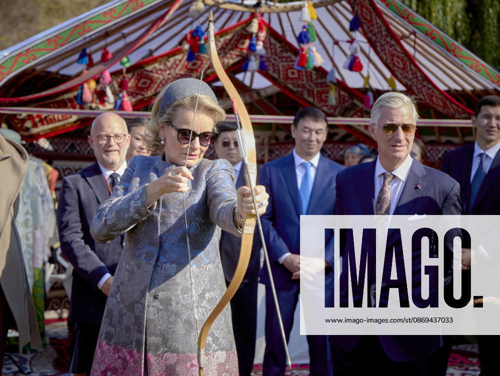 Belgian Royal Couple s State Visit to Central Asia - Day 4 - Kazakhstan King Philippe of Belgium and Queen Mathilde visit the traditional Cultural Performance in Almati, Kazakhstan on October 14, 2026. Last day of the fficial visit of royal couple in Kazakhstan. Photo by Olivier Polet ABACAPRESS.COM Kazakhstan
