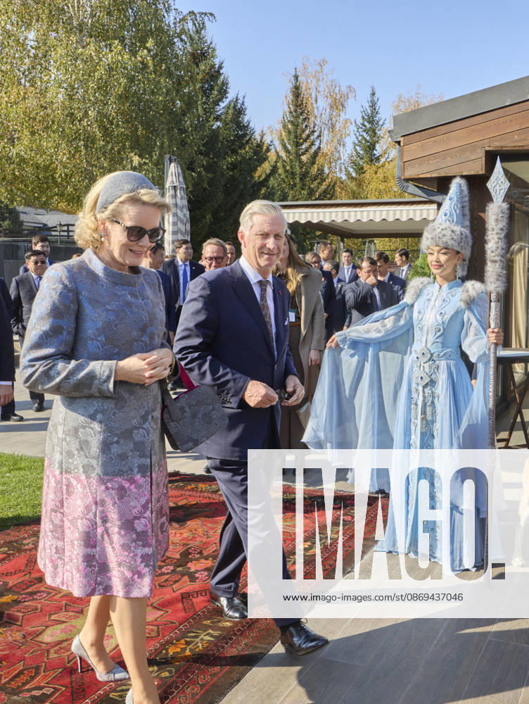 Belgian Royal Couple s State Visit to Central Asia - Day 4 - Kazakhstan King Philippe of Belgium and Queen Mathilde visit the traditional Cultural Performance in Almati, Kazakhstan on October 14, 2026. Last day of the fficial visit of royal couple in Kazakhstan. Photo by Olivier Polet ABACAPRESS.COM Kazakhstan
