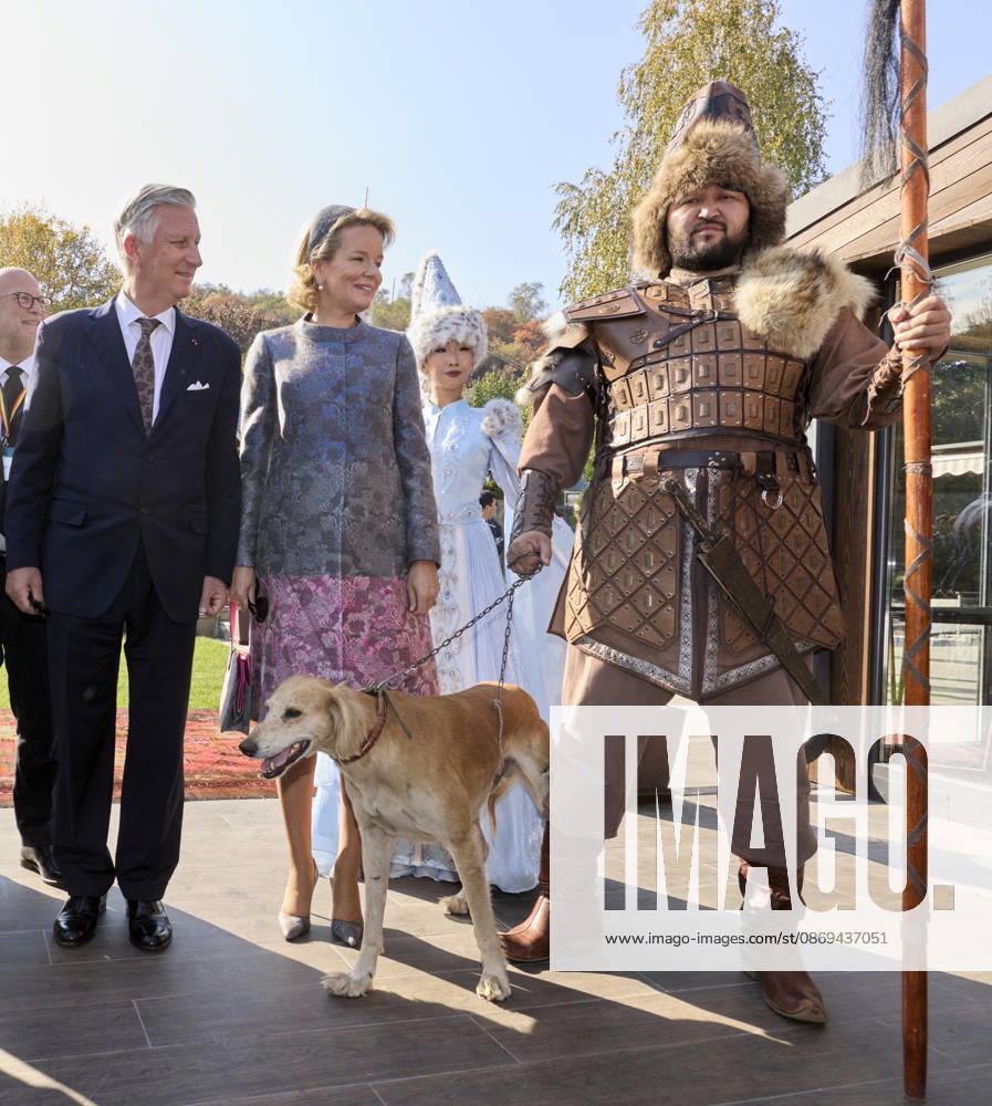 Belgian Royal Couple s State Visit to Central Asia - Day 4 - Kazakhstan King Philippe of Belgium and Queen Mathilde visit the traditional Cultural Performance in Almati, Kazakhstan on October 14, 2026. Last day of the fficial visit of royal couple in Kazakhstan. Photo by Olivier Polet ABACAPRESS.COM Kazakhstan