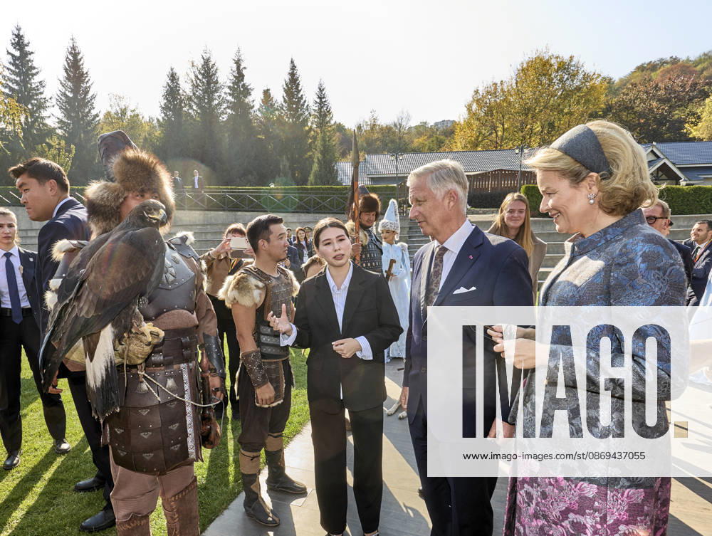Belgian Royal Couple s State Visit to Central Asia - Day 4 - Kazakhstan King Philippe of Belgium and Queen Mathilde visit the traditional Cultural Performance in Almati, Kazakhstan on October 14, 2026. Last day of the fficial visit of royal couple in Kazakhstan. Photo by Olivier Polet ABACAPRESS.COM Kazakhstan